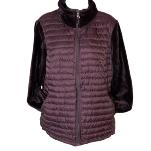 32 Degrees Jackets & Blazers - 32 Degrees Heat Faux Fur Puffer Lightweight Jacket Size Large